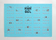 Hangul Poster - How to read Korean Yourself - Wall Chart Educational Deco