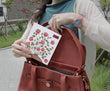 A Peony Illustrated Postcard with Sticker
